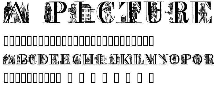 a picture alphabet font
